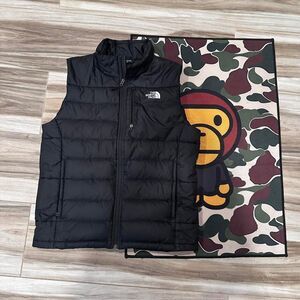 The North Face black down puffer vest